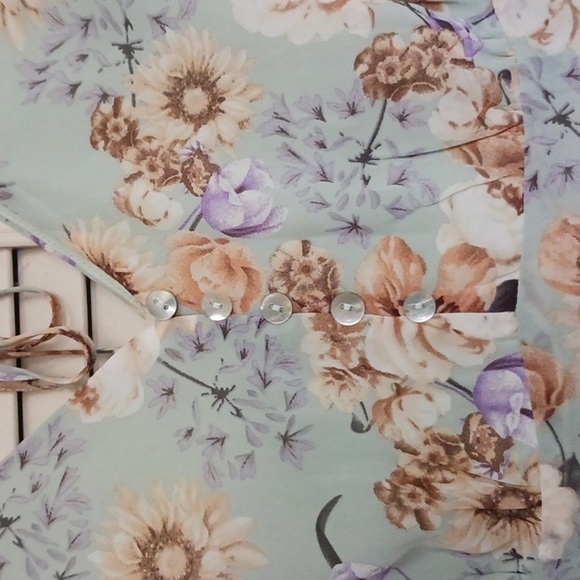 LOVE Riche Prairie Floral Maxi Dress, Size M - Picture 3 of 10